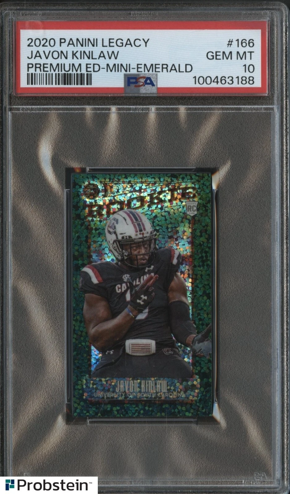 Javon Kinlaw Panini Legacy #166 Premium Edition-Mini-Emerald