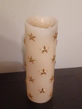 Pillar Candle with Stars 9" Tall