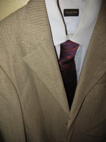 Giorgio Armani Collezioni Saks Fifth Ave Italy Wool Silk Blazer Sportcoat 42 L - Picture 2 of 12