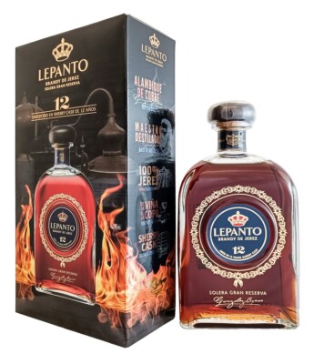 Lepanto Brandy Solera Gran Reserva aus Spanien - 0,7 Liter Flasche / 36 % Vol