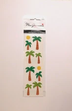 Mrs Grossman's Lot of 3 Strips Brand New in Package ~Palm Trees & Suns~ Stickers