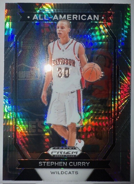 STEPHEN CURRY 2024/25 PANINI PRIZM DRAFT PICKS ALL-AMERICAN HYPER PRIZM MINT #13
