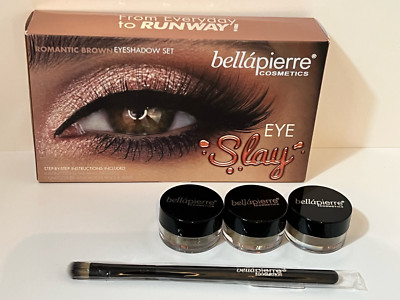 Bella pierre Cosmetics Eye Slay Romantic Brown Eyeshadow & Brush Set/Kit