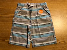 JUMPING BEANS BOYS ACTIVE SHORTS 5 Aqua Stripe Retail 18 s-blk-21-1 