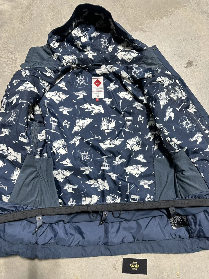 Chaqueta de snowboard FOURSQUARE para hombre talla mediana azul ropa exterior chaqueta azul marino Foto 2 de 4