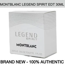 Brand New Montblanc Legend Spirit 30ml/1.0oz Eau de Toilette Spray for Men