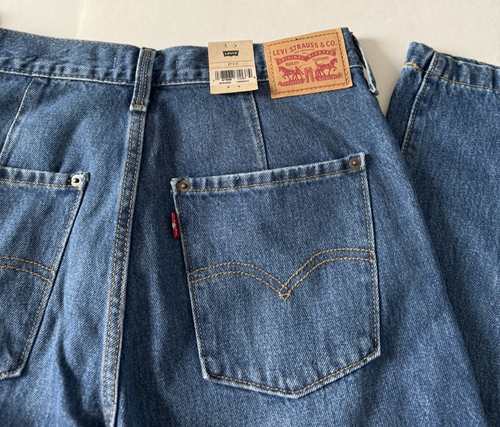 Levi's '94 Baggy Mid-Rise Jeans Seamed Women’s Size 27 X 31 Dark Wash - Picture 13 of 14