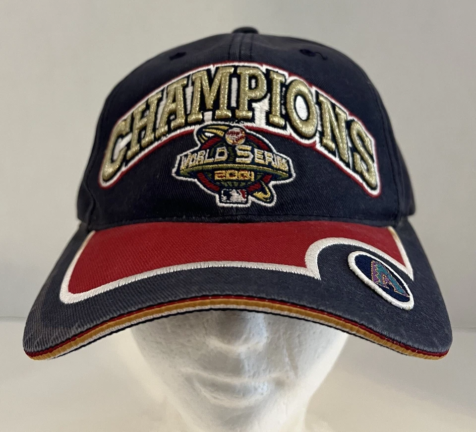 Arizona Diamondbacks Hat 2001 World Series Gray Red American Needle - Image 2 of 4