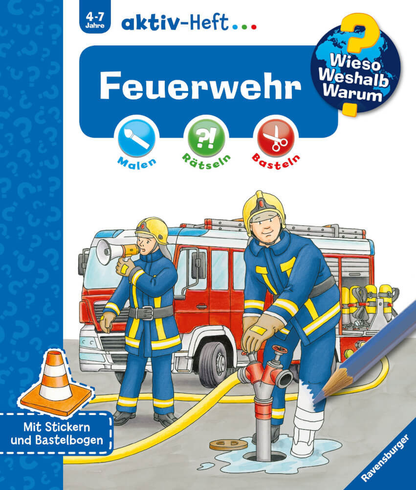 Ravensburger 32691 Wieso? Weshalb? Warum? Aktiv-heft Feuerwehr