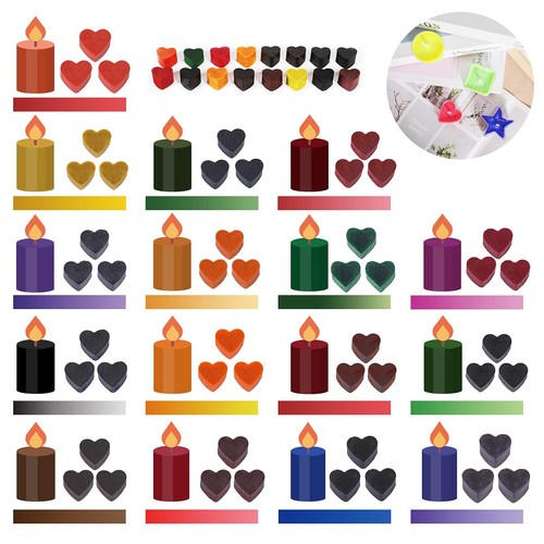 Candle Dye Set 16 Colors Candle Wax Dye for Candle Making Bulk Soy Wax Dyeing