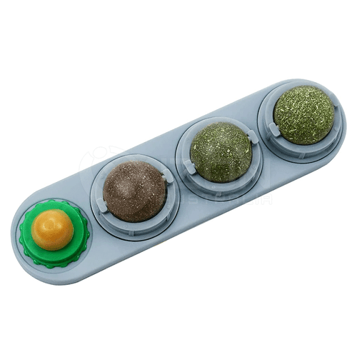 1/2 PCS Cat Toy Catnip Ball Lick Solid Nutrition Ball Help Digestion Wall Mount - Picture 9 of 13