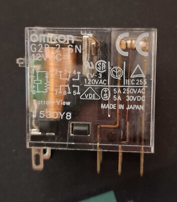 G2R-2-SN-12VDC || OMRON || 12 VDC Relais   || 1 pc || NEW & Original