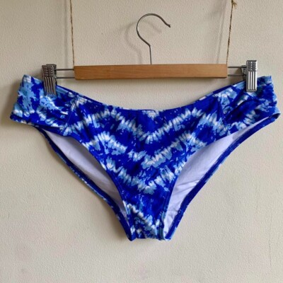 Fat Face Bikini Bottoms Size 14 Tie Dye New Blue Beach Holiday