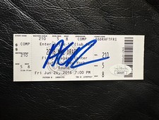 Alex Debrincat Signed 2016 NHL DRAFT  TICKET  JSA  COA   CA04577