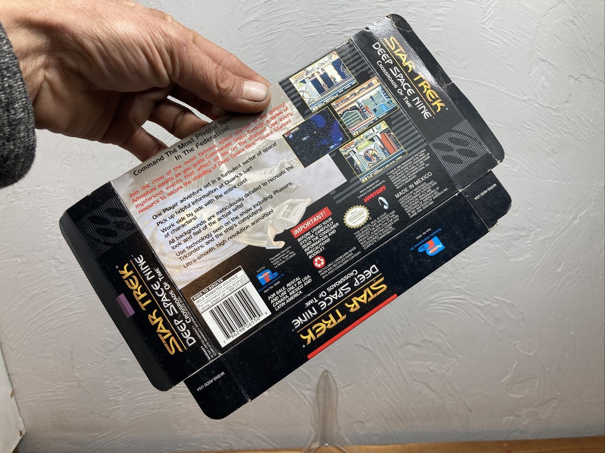 STAR TREK: DEEP SPACE NINE CROSSROADS OF TIME SNES BOX ONLY +