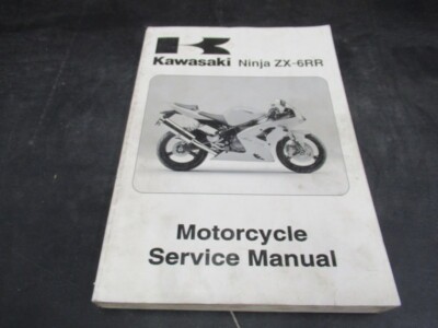2004 Kawasaki ZX-6RR ZX600-M1 Motorcycle Service Manual P/N 99924