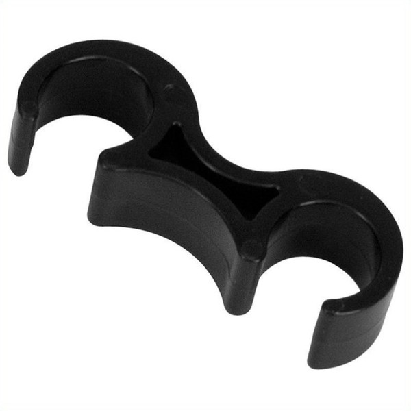 Flash Furniture Set of 2 Black Plastic Folding Interlocking Chair Ganging Clips for sale online