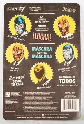 ReAction Super7 Legends Of Lucha Libre Blue Demon Jr with Suit! | eBay