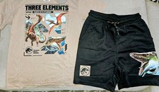 Boys 2 Pc Jurassic World Shorts Set Small 6-7 NWT