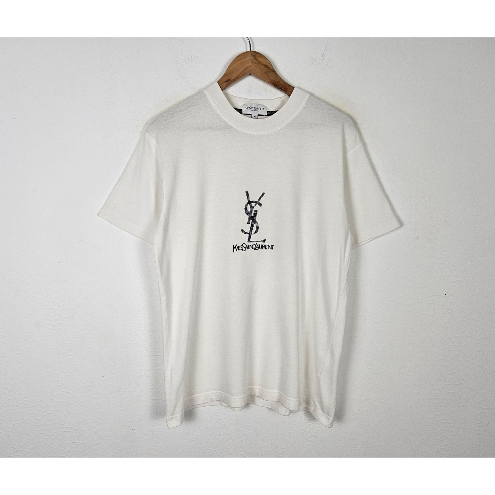 Camicia Yves Saint Laurent Tricots Pour Homme YSL con ricamo