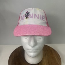 Disney Minnie Mouse Youth Strap back Hat Cap Logo Pink, Adjustable. NWT