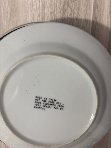 3 Vintage Floral Chinese Porcelain Plate, Hand Painted, Marked - Picture 17 of 18