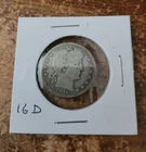1916 d circulated Barber quarter