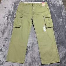 Levi's Men's Ace Cargo Pants Olive Green Relaxed Tapered Leg Size 38x30