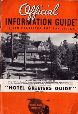 1940 San Francisco Hotel Greeters Guide GGIE Treasure Island Benny Goodman Map