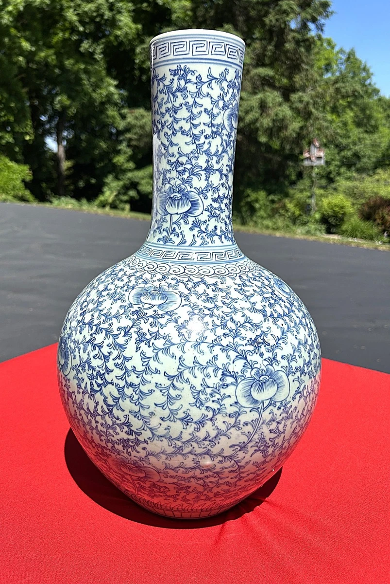 陶瓷蓝色1850-1899 中国古董花瓶| eBay