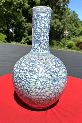 陶瓷蓝色1850-1899 中国古董花瓶| eBay