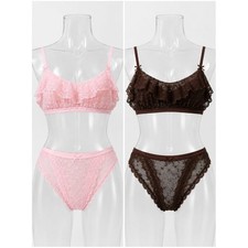 Wild Fable Lace Mesh Lingerie Set Bundle XS Pink Brown 2 Pack NWT