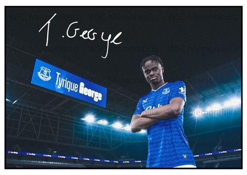 11178. Tyrique George Signed Pictures (A4 Prints) Chelsea