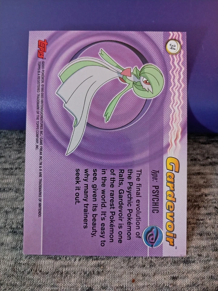 Mint 2003 Topps Pokemon Advanced Gardevoir #34  Vintage Rare Card  💫 - Image 2 of 2