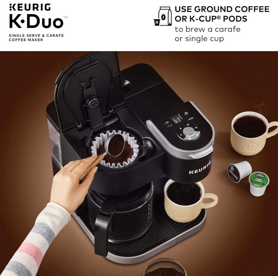 Keurig K-Duo Kaffeemaschine: Single Serve und Karaffe Brühen