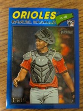 2026 Topps Heritage - Samuel Basallo #175 Chrome Blue Refractor /150 (RC)