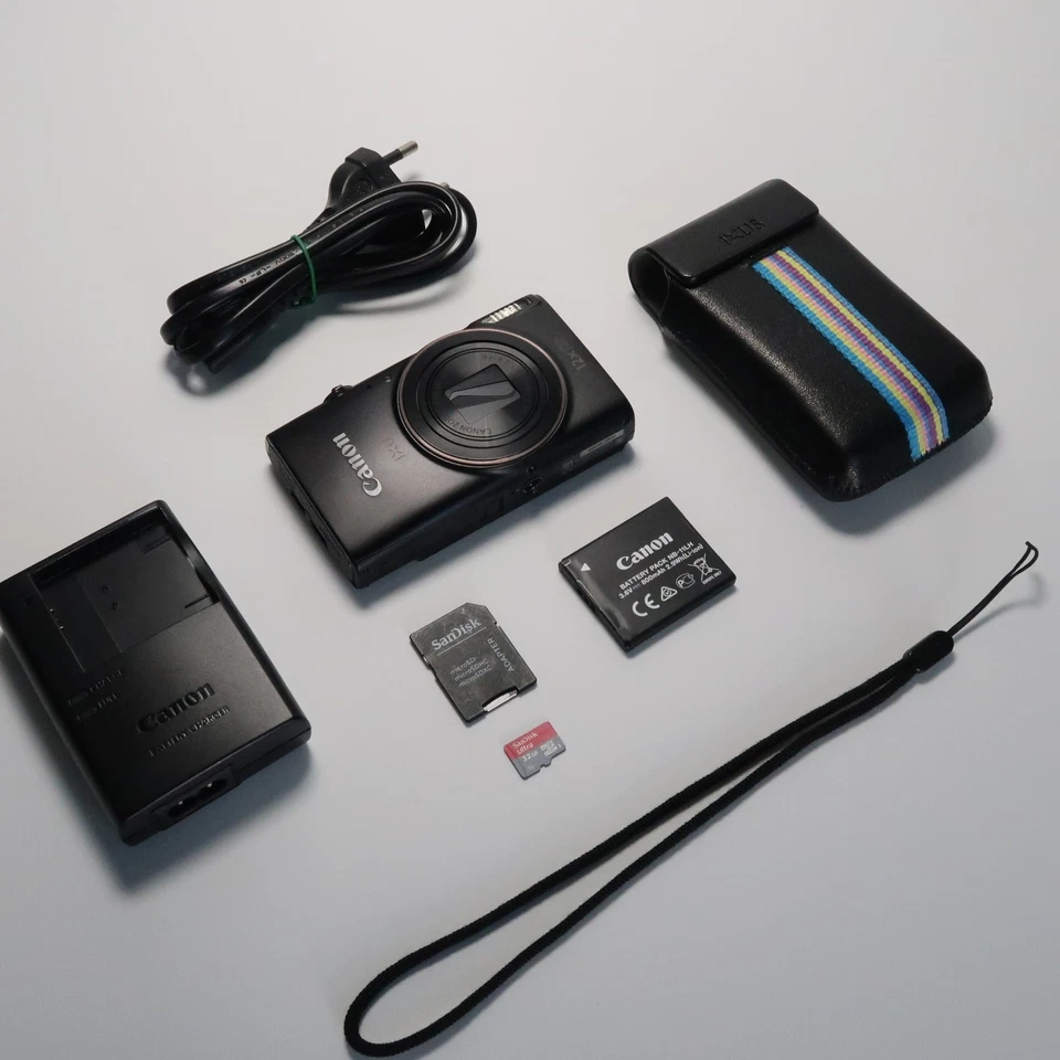 Canon IXUS 285 Hs / Elph 360 20.2MP 12x Digital Kamera Black, Boxed - Excellent - Bild 2 von 4