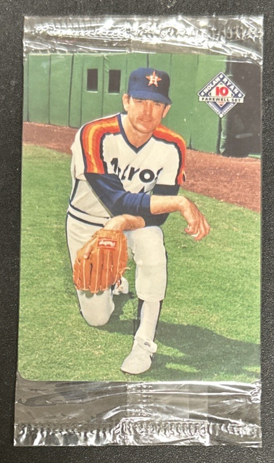 1993 Mother’s Cookies Farewell Set Nolan Ryan Sealed Baseball Card 5 Astros HOF￼