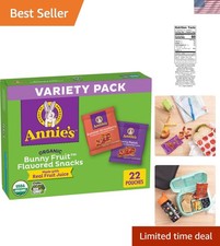 Delicious Annie's Organic Bunny Snacks - 22 Gluten-Free Pouches of Fun Flavors