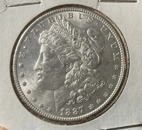 1887 Morgan Silver Dollar Philadelphia BU