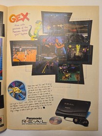 Rare 1995 Panasonic 3DO Sega Saturn PlayStation Print Ad Lot Magazine Spread