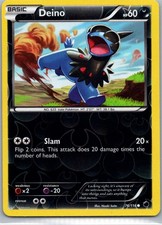 Pokemon TCG Deino 76/116 Plasma Freeze Rev Holo LP