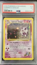 Pokemon PSA 5 Sabrina's Gengar 14 Gym Heroes