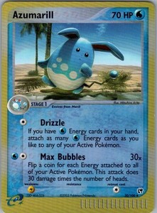 Azumarill 30/100 EX Sandstorm Reverse Holo