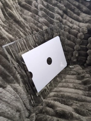 CADRE PHOTO EN VERRE Motif RUBAN - Photo 1/4