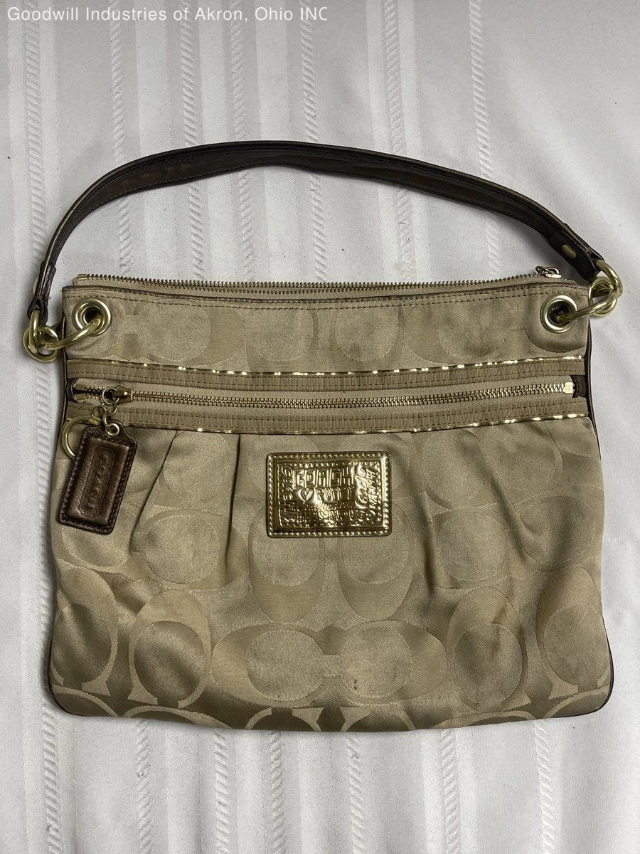 Coach Poppy Shoulder Bag Gold Bags & Handbags for Women for sale