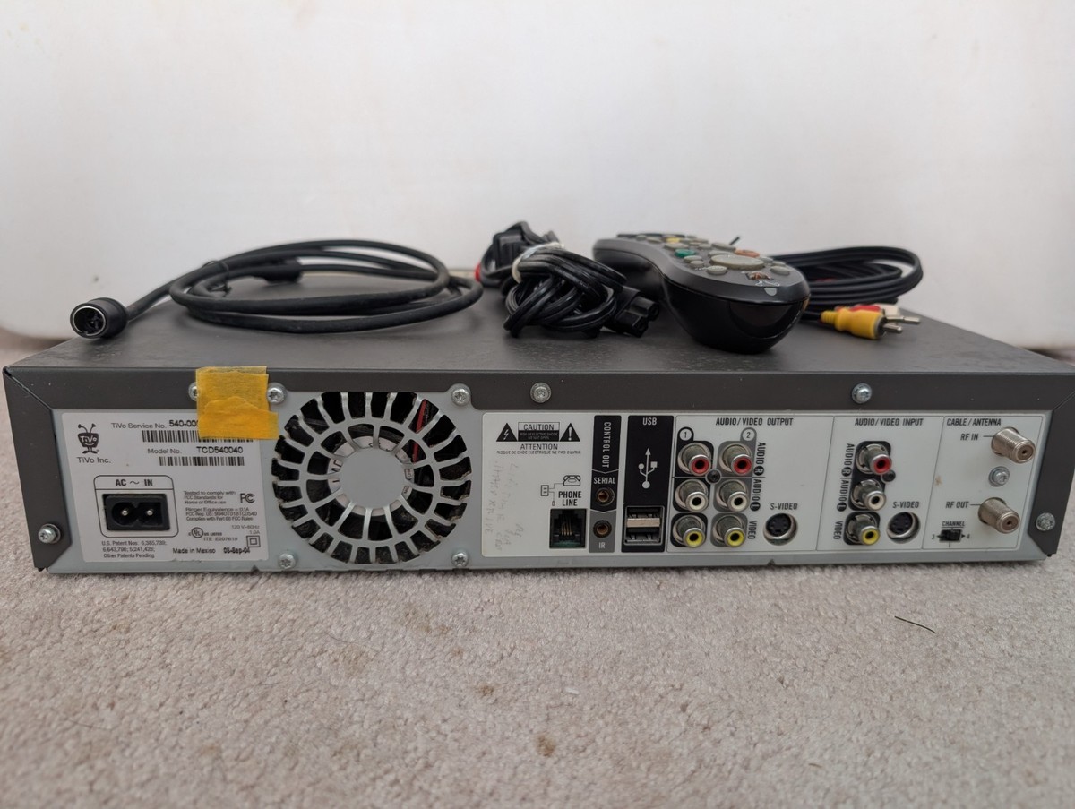 Tivo Series 2 Digital Video Recorder DVR 80GB W/ Lifetime Service