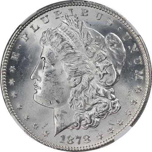1878-P 7TF Rev 78 Morgan Silver Dollar NGC MS62 Blast White Strong Strike