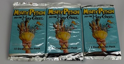 1996 Monty Python and the Holy Grail THREE Booster Packs ! | eBay