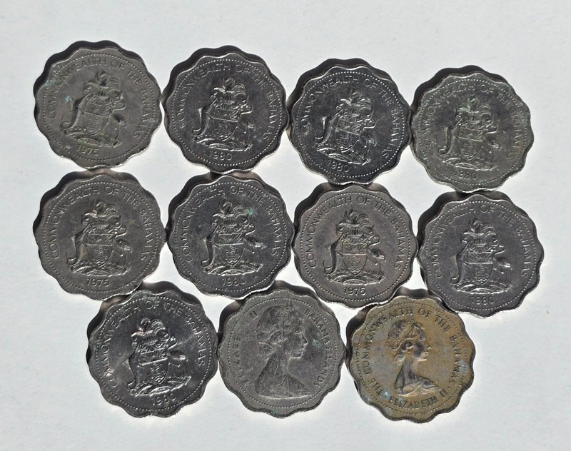 Commonwealth of the Bahamas Ten Cent Coin various date